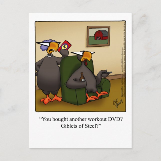 Rolig Thanksgiving-humor Vykort (Framsida)