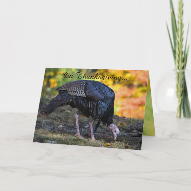 Rolig Thanksgiving Kort (Framsida)