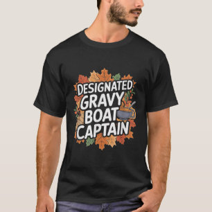 Rolig Thanksgiving-mat - Gravy Boat Captain T Shirt