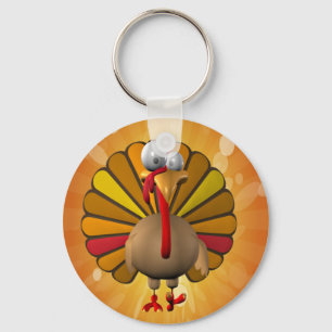 Rolig thanksgiving Turkiet Nyckelring