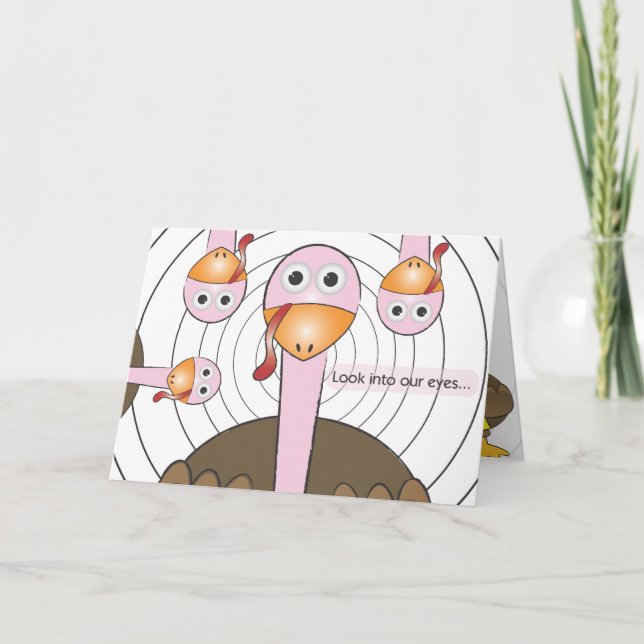 Rolig thanksgivinghälsning helgkort (Framsida)