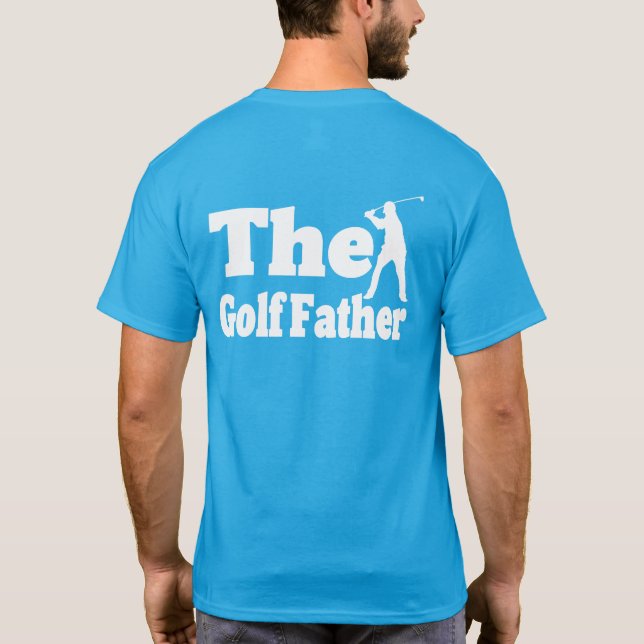 Rolig The GolfFather Herr Golf Fars Dag T Shirt (Baksida)