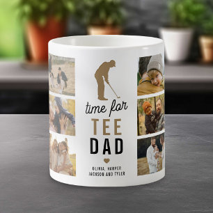 Rolig tid för tee fotokollage golfare kaffemugg