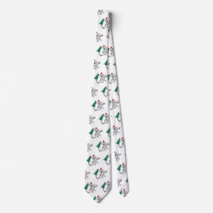 Rolig Tie Santa Igelkott Slips