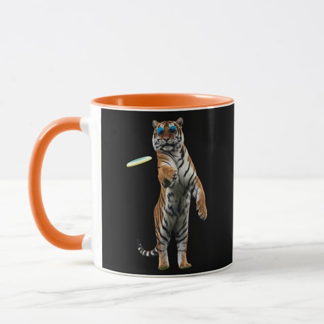 Rolig Tiger Disc Golf Mugg (Vänster)