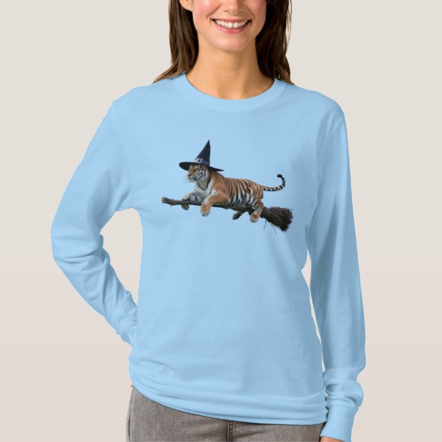 Rolig Tigertrollkarl T Shirt (Framsida)