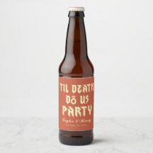 Rolig Till Döden Skiljer Oss Party Bröllopsdryckse