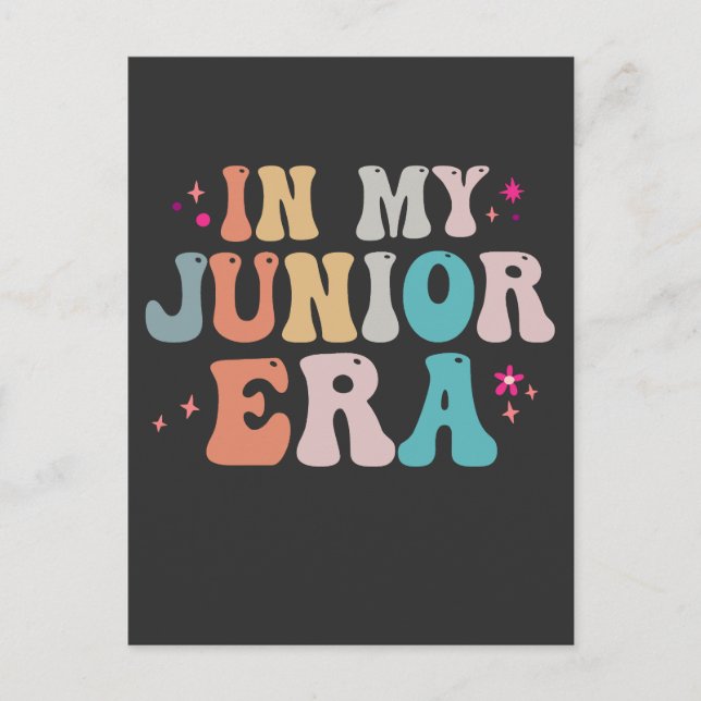 Rolig Tillbaka till skolan I min Junior Era Lärare Vykort (Framsida)