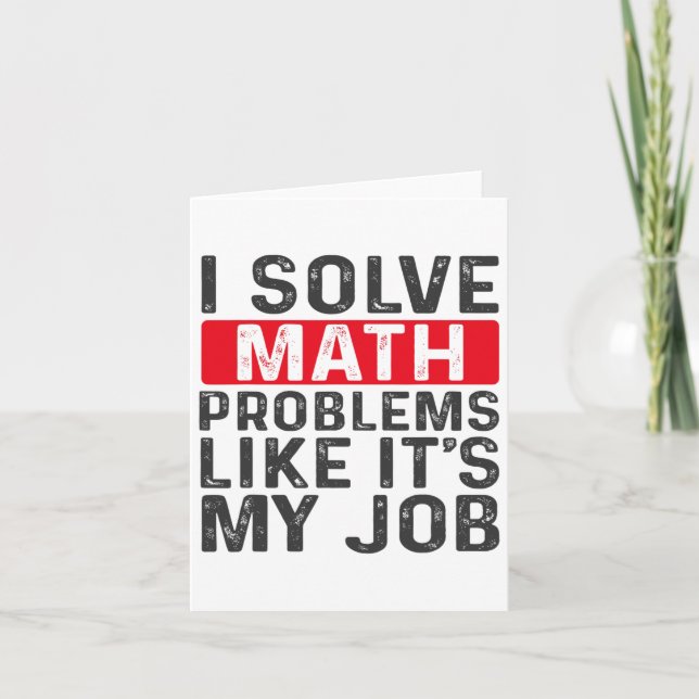 Rolig Tillbaka Till Skolan Jag Löser Matematiska P Kort (Framsida)
