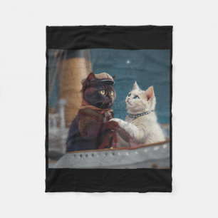 Rolig Titanic Film Katt Meme Rms Kryssningsfartyg  Fleecefilt
