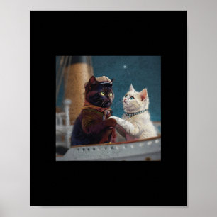 Rolig Titanic Film Katt Meme Rms Kryssningsfartyg Poster