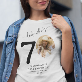 Rolig 'Titta vem som är 70' Snygg 70-årsdag T Shirt