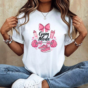 Rolig tjej sport gym mode t shirt