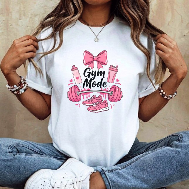 Rolig tjej sport gym mode t shirt (Skapare uppladdad)