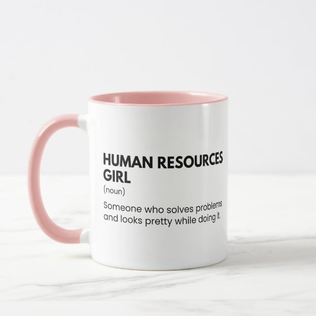 Rolig tjejreplik inom HR Mugg (Vänster)