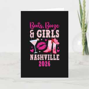 Rolig tjejresa till Nashville 2026 Tjej-semester N Kort