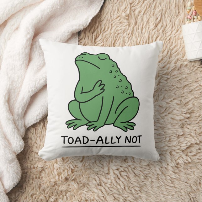 Rolig Toad-Ally Inte Groda Kudde (Filt)