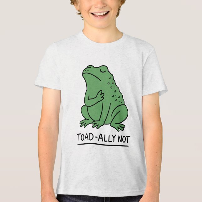 Rolig Toad-Ally Inte Groda T Shirt (Framsida)