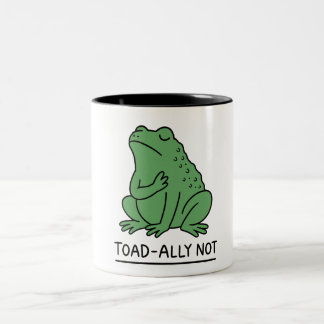 Rolig Toad-Ally Inte Groda Två-Tonad Mugg