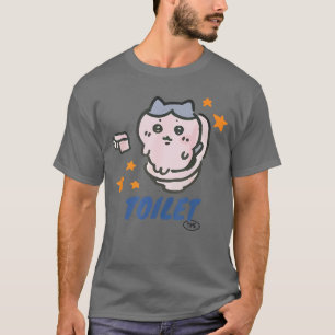 Rolig Toalett Tid Chikawa Meme Trendande T Shirt
