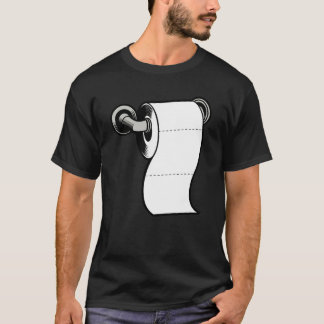 Rolig Toalettpapper – Minimalistisk Humor T Shirt