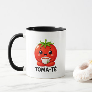 Rolig Tomat Puns Spansk Lärare Kawaii Skola Kla Mugg