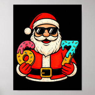 Rolig Tomte 67 Glass Drupe Jul Xmas Tonåringar Poster