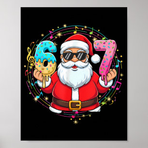Rolig Tomte 67 Glassdråpe Jul Xmas Tonåringar Poster