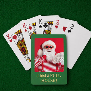 Rolig tomte full house foto present casinokort