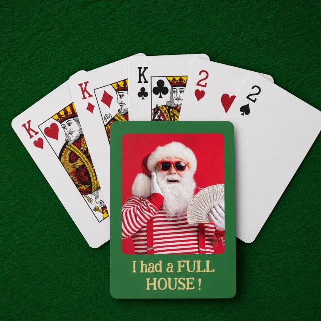 Rolig tomte full house foto present  casinokort (Skapare uppladdad)