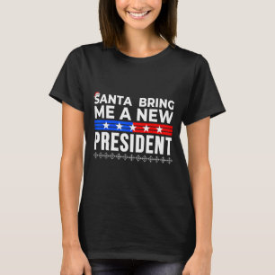 Rolig Tomte Ge Mig En Ny President Liberal Demokra T Shirt