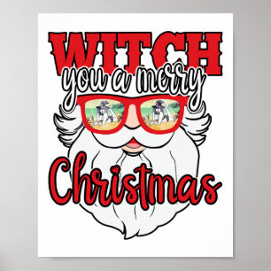 Rolig Tomte Häxa Du En God Jul Singlar Poster
