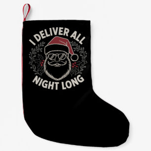 Rolig tomte jag levererar hela natten julhelg  liten julstrumpa