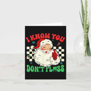 Rolig tomte jag vet att du inte flissade Tandläkar Kort