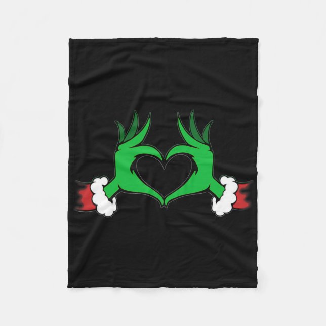 Rolig Tomte Jul Fleecefilt (Framsidan)