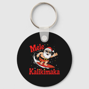 Rolig Tomte Jul i Juli Sommar Xmas Strand Va Nyckelring