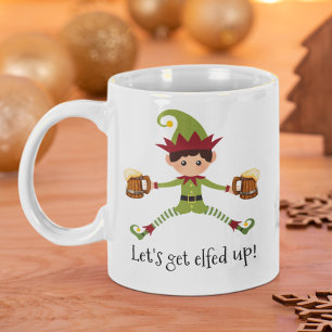 Rolig Tomte Jul Låt Oss Få Tomtefeber Kaffemugg
