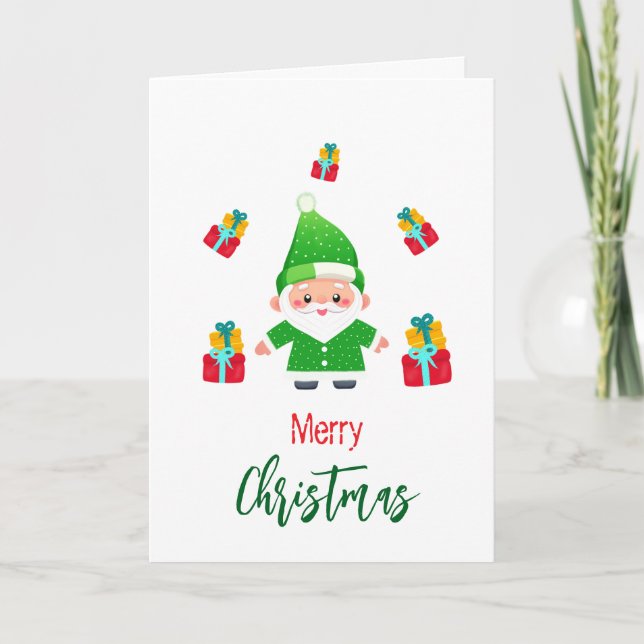 Rolig tomte kort (Framsida)