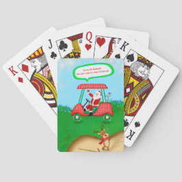 Rolig tomte med renar som spelar golf casinokort