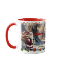 Rolig Tomte på Vit Kaffe Keramik