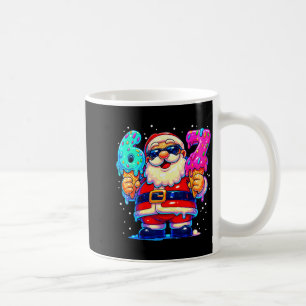 Rolig Tomte Säger Sex Sju 67 Meme Jul Xmas Kaffemugg