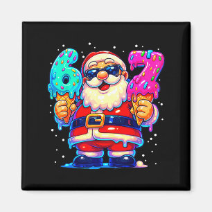 Rolig Tomte Säger Sex Sju 67 Meme Jul Xmas Magnet