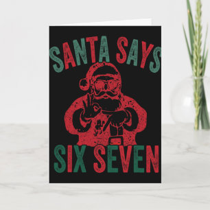 Rolig tomte säger sex sju jul 67 meme jul  kort