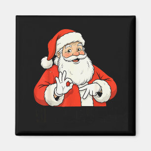Rolig Tomte Säger Sex Sju Jul 67 Meme Jul Magnet