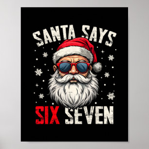Rolig tomte säger sex sju jul 67 meme jul  poster