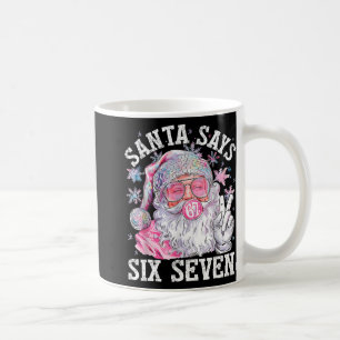 Rolig Tomte Säger Sex Sju Jul 67 Meme Xmas Kaffemugg