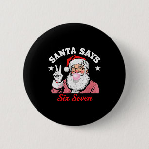 Rolig Tomte Säger Sex Sju Jul 67 Meme Xmas Knapp