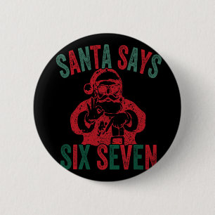 Rolig Tomte Säger Sex Sju Jul 67 Meme Xmas Knapp