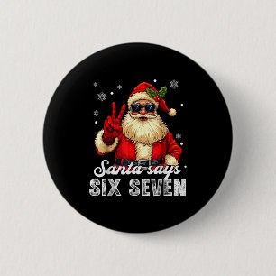 Rolig Tomte Säger Sex Sju Jul 67 Meme Xmas Knapp