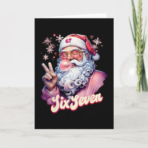 Rolig Tomte Säger Sex Sju Jul 67 Meme Xmas Kort
